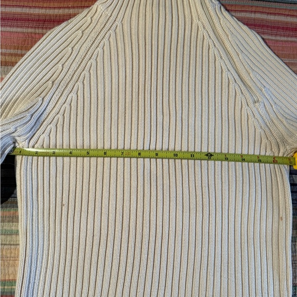 Banana Republic Cream Ribbed Turtleneck Sweater - Picture 11 of 12